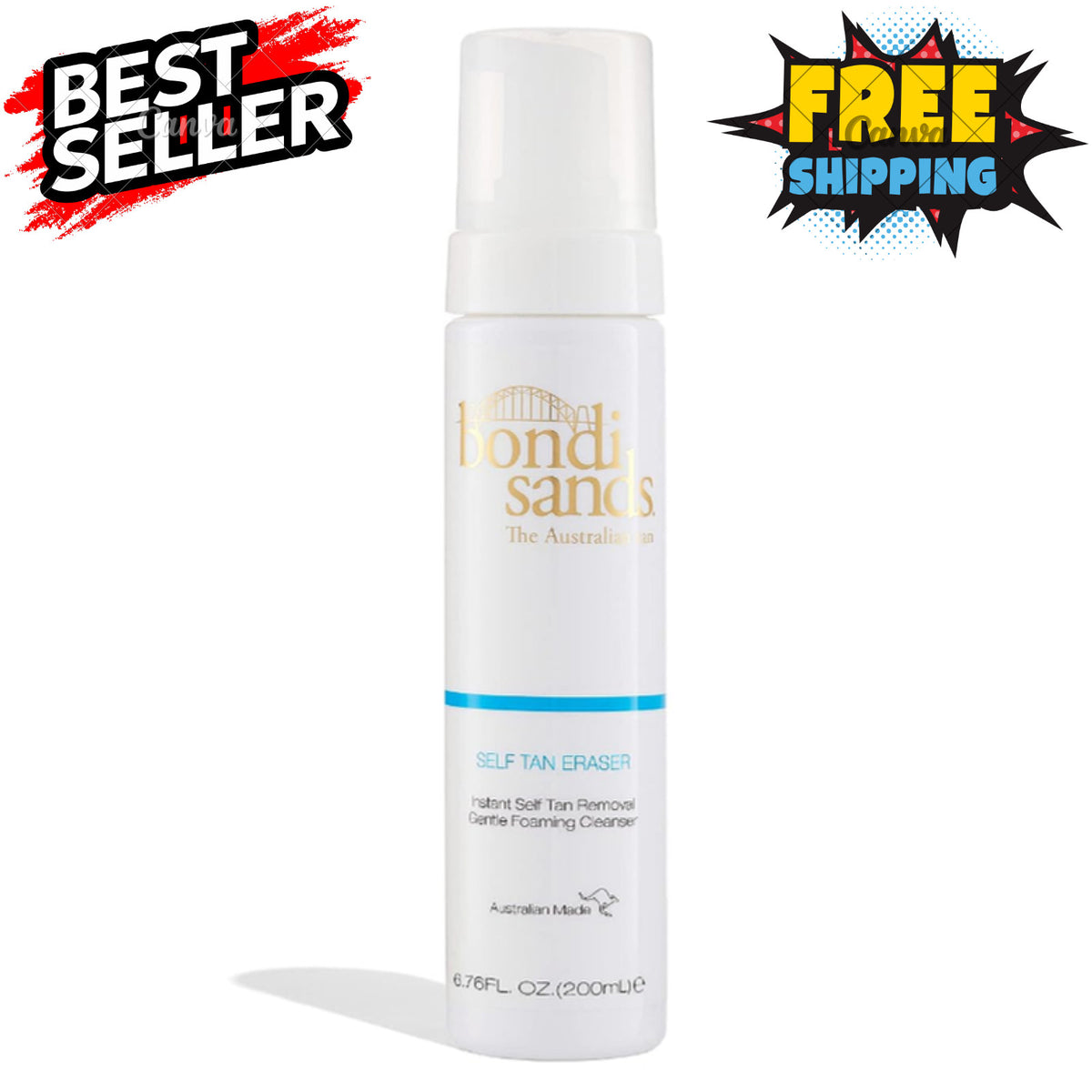 Bondi Sands Self Tan Eraser Foam - Gentle Body Cleanser 6.76 oz