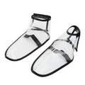 Reusable Folding Hairdresser Shoe Covers - Transparent Waterproof Salon Footwear Protection