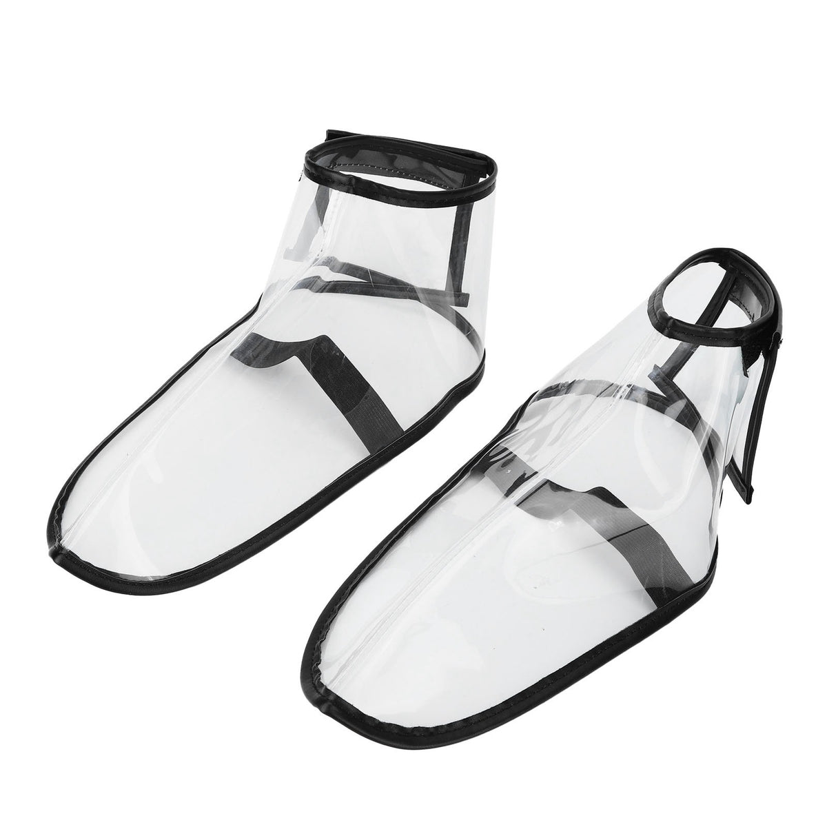 Reusable Folding Hairdresser Shoe Covers - Transparent Waterproof Salon Footwear Protection