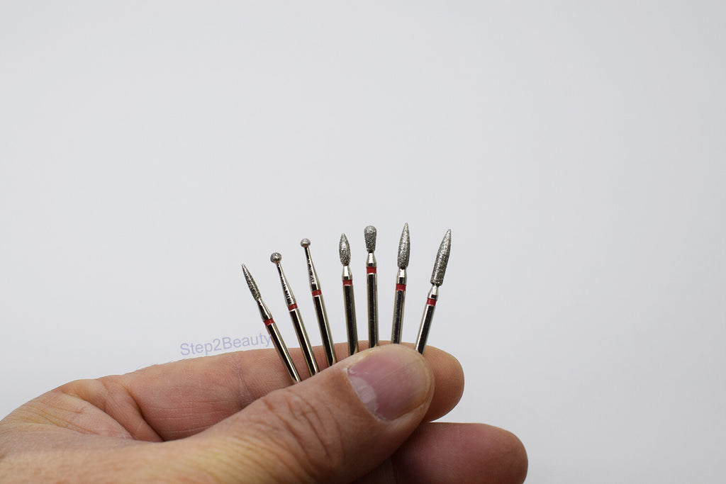 7-Piece Nail Carbide Drill Bit Set for Professional Nail Art and Manicure