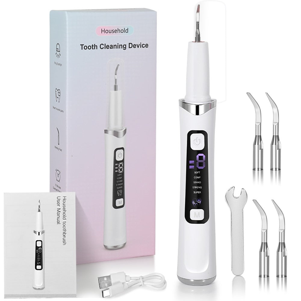 Electric Tooth Cleaner Plaque & Tartar Remover Dental Cleaning Tool Kit