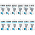12 Pack Schick Hydro Dry Skin Razor & Blade Cartridges with Handles