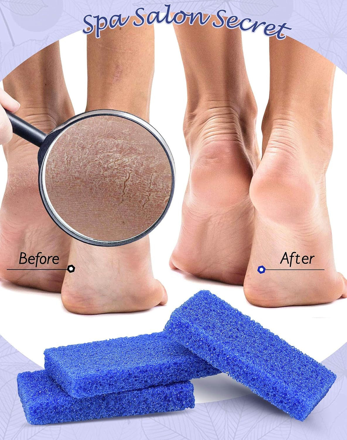Disposable Pedicure Pumice Stone for Feet Scrubber - 40PCS Coarse & Medium Grit