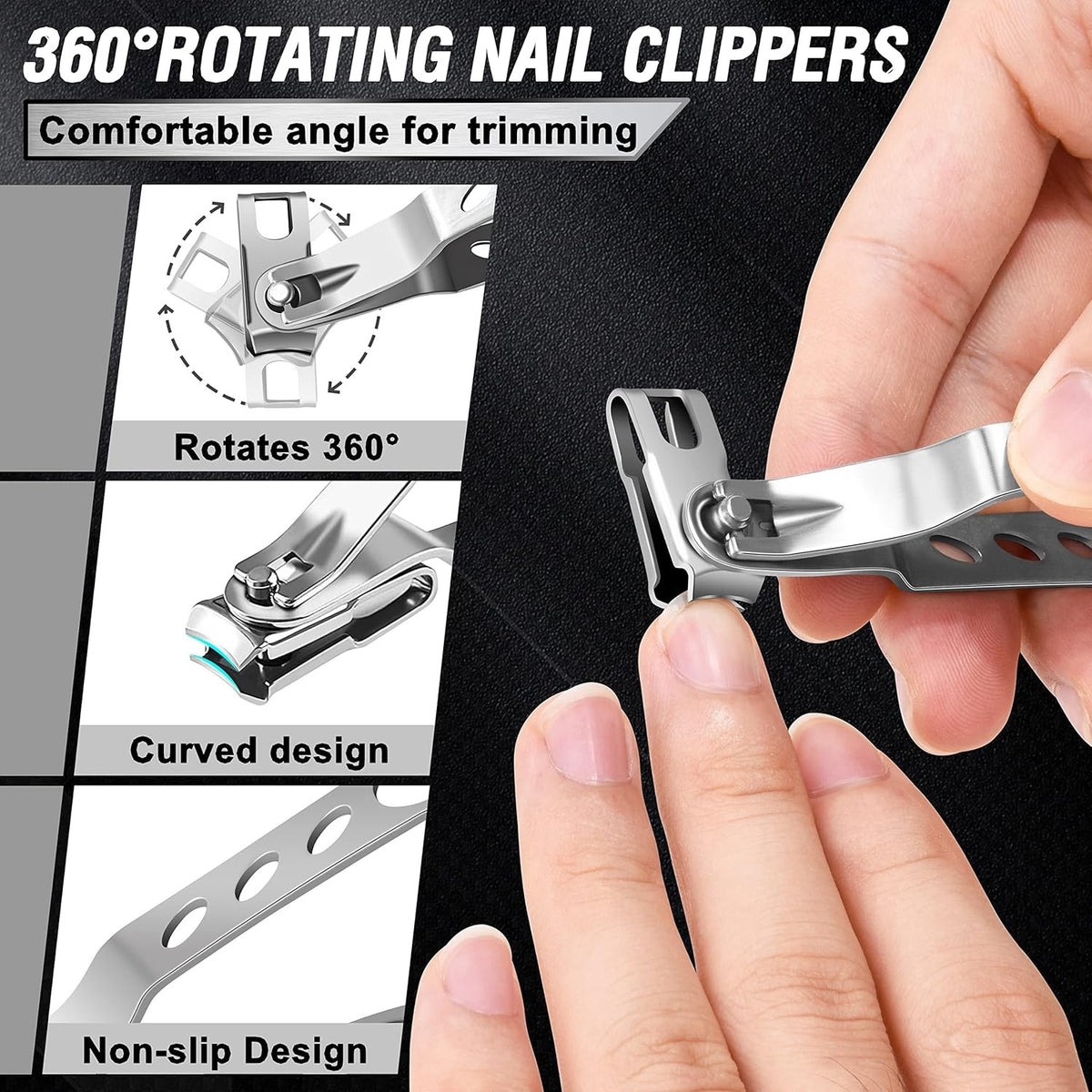 Heavy Duty Toenail Clippers for Seniors Thick Toenails Large Toe Nail Clippers