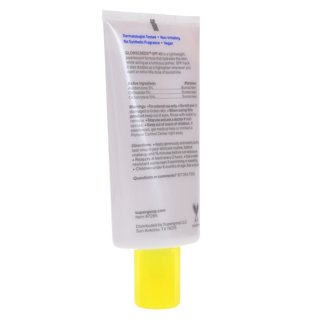Supergoop! Glowscreen Sunrise SPF 40 Hydrating Sunscreen 2.5 oz