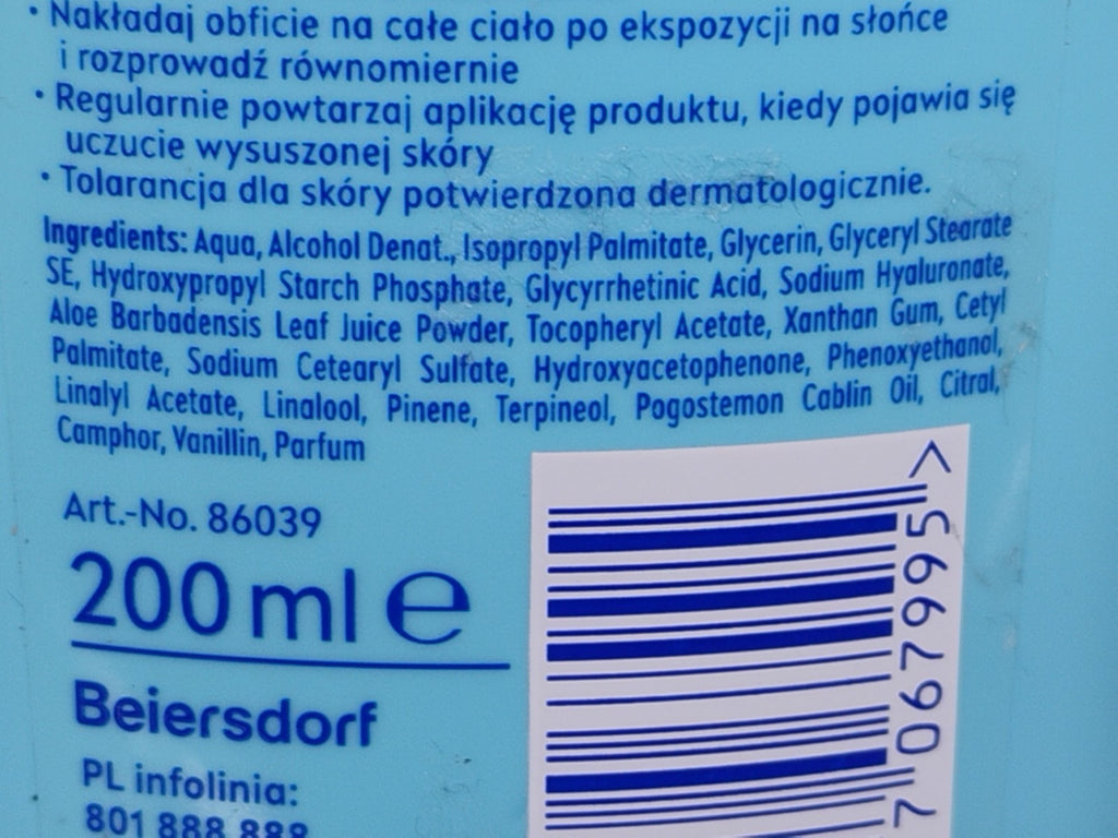 After Sun Skin Care Balm with Aloe - Moisturizes and Soothes Sun Irritations - 200ml