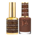 DND UV Gel Nail Polish Set - Coffee Bean #319, 2-Piece, Long-Lasting