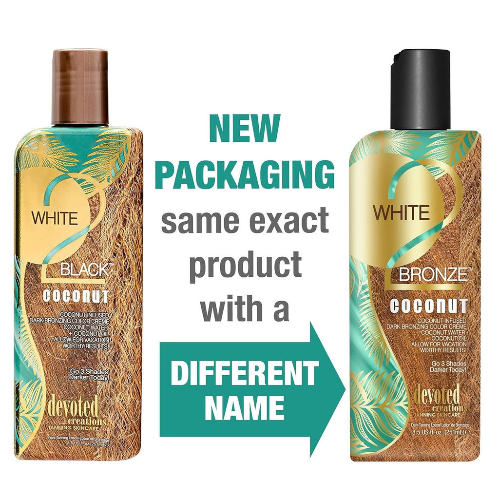 Bronzing Lotion with Coconut Water & Oils - 8.5 oz Tanning Cream