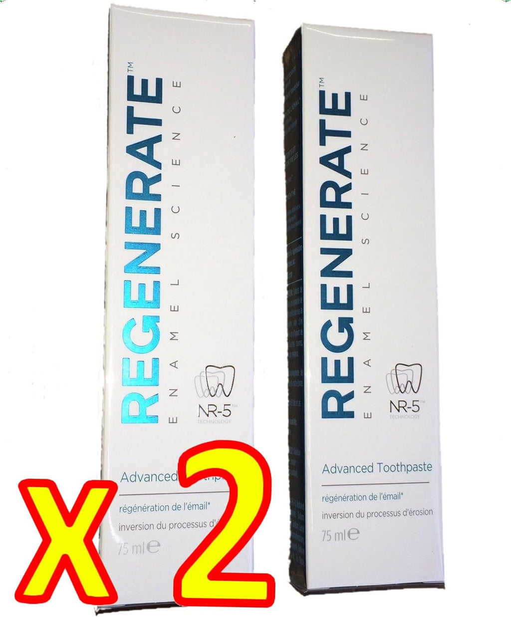 Enamel Repair Toothpaste Pack of 2 - Whitening & Enamel Protection, 75ml