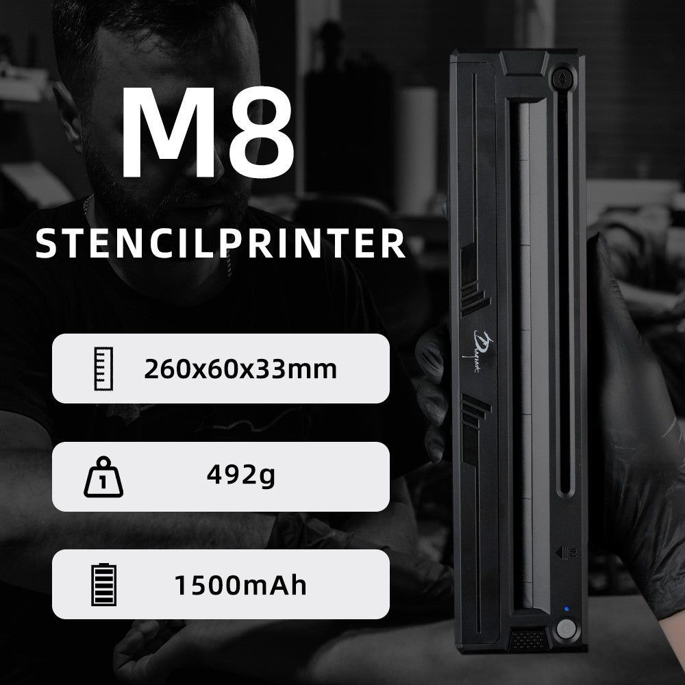 Portable Wireless Tattoo Stencil Printer with 5 Sheets Paper - Bluetooth
