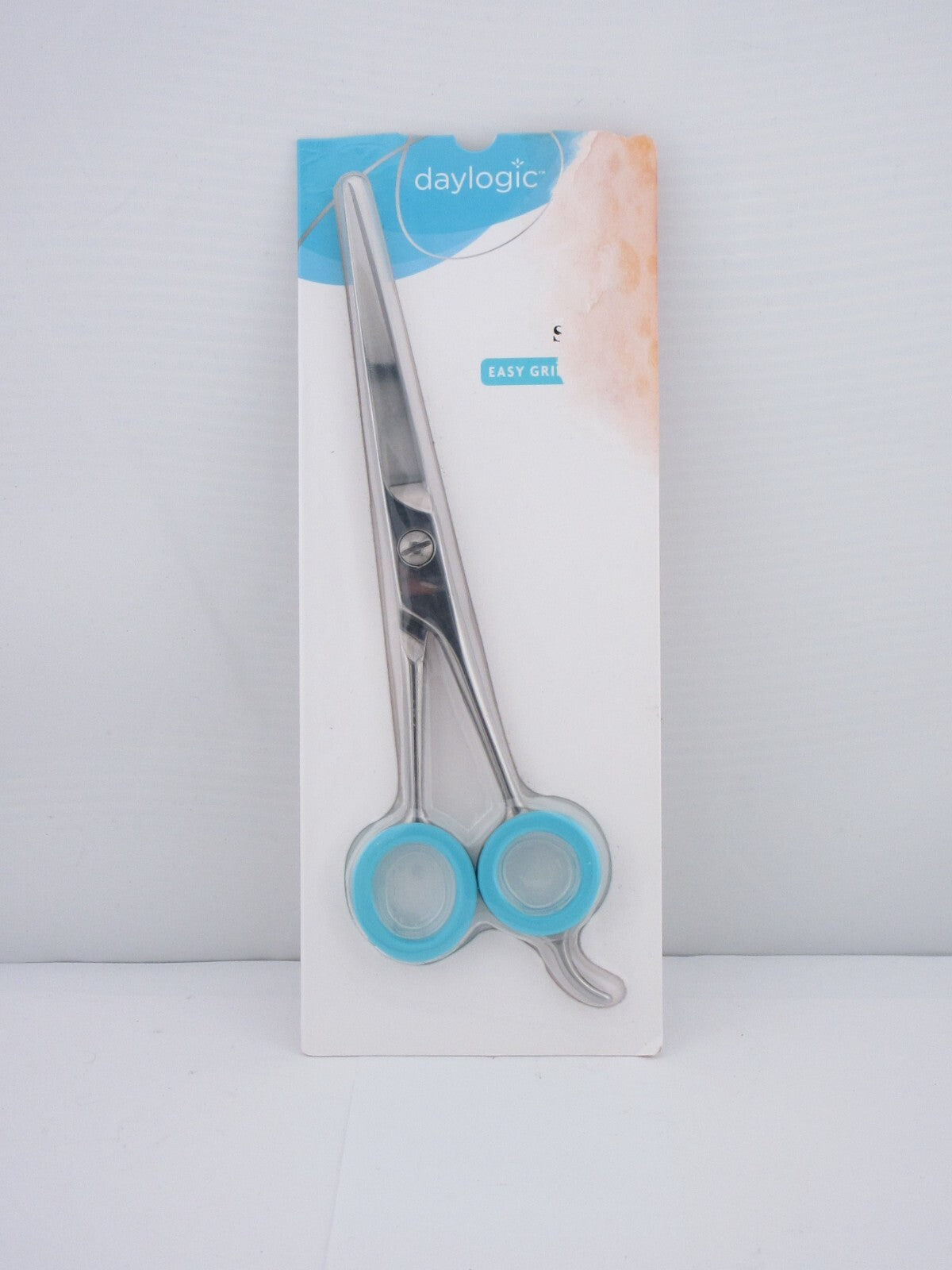 Hair Styling Shears with Easy Grip Teal Handles - Professional Hair Cutting Scissors