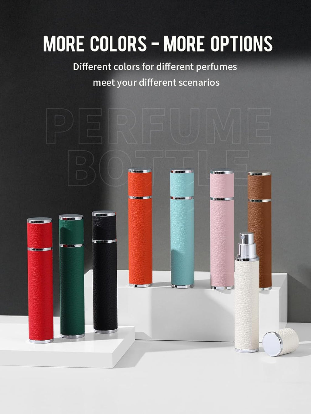 Genuine Leather Travel Perfume Atomizer 10ML Refillable Spray Bottle