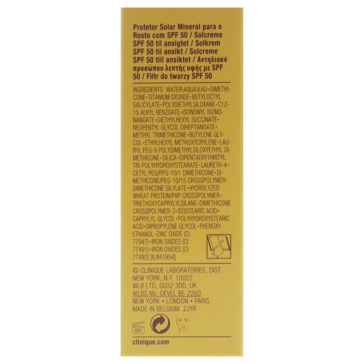 Mineral Sunscreen Fluid SPF 50 for Face - Lightweight, Oil-Free, Sensitive Skin Safe