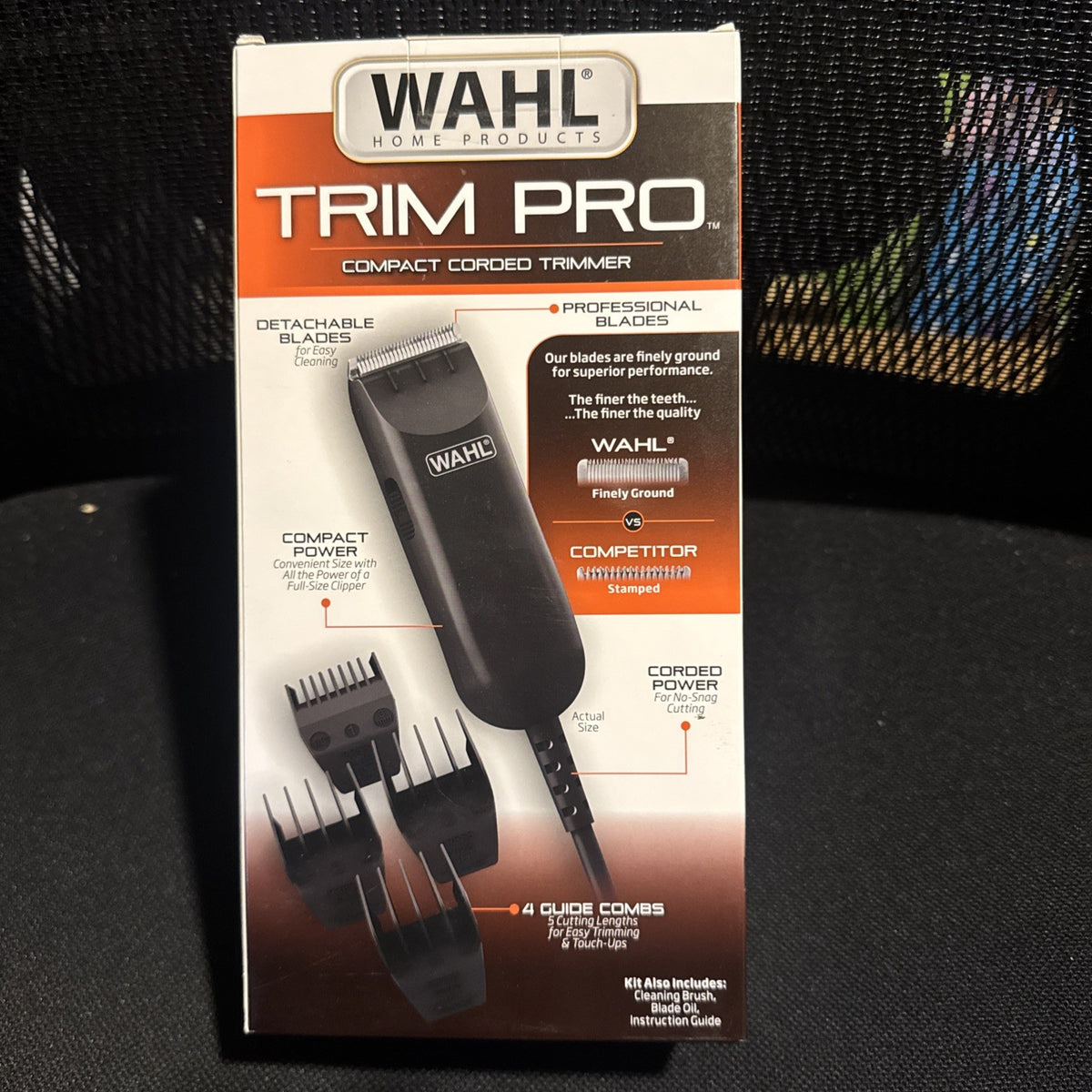 Wahl Trim Pro Compact Corded Trimmer for Men with Detachable Blades