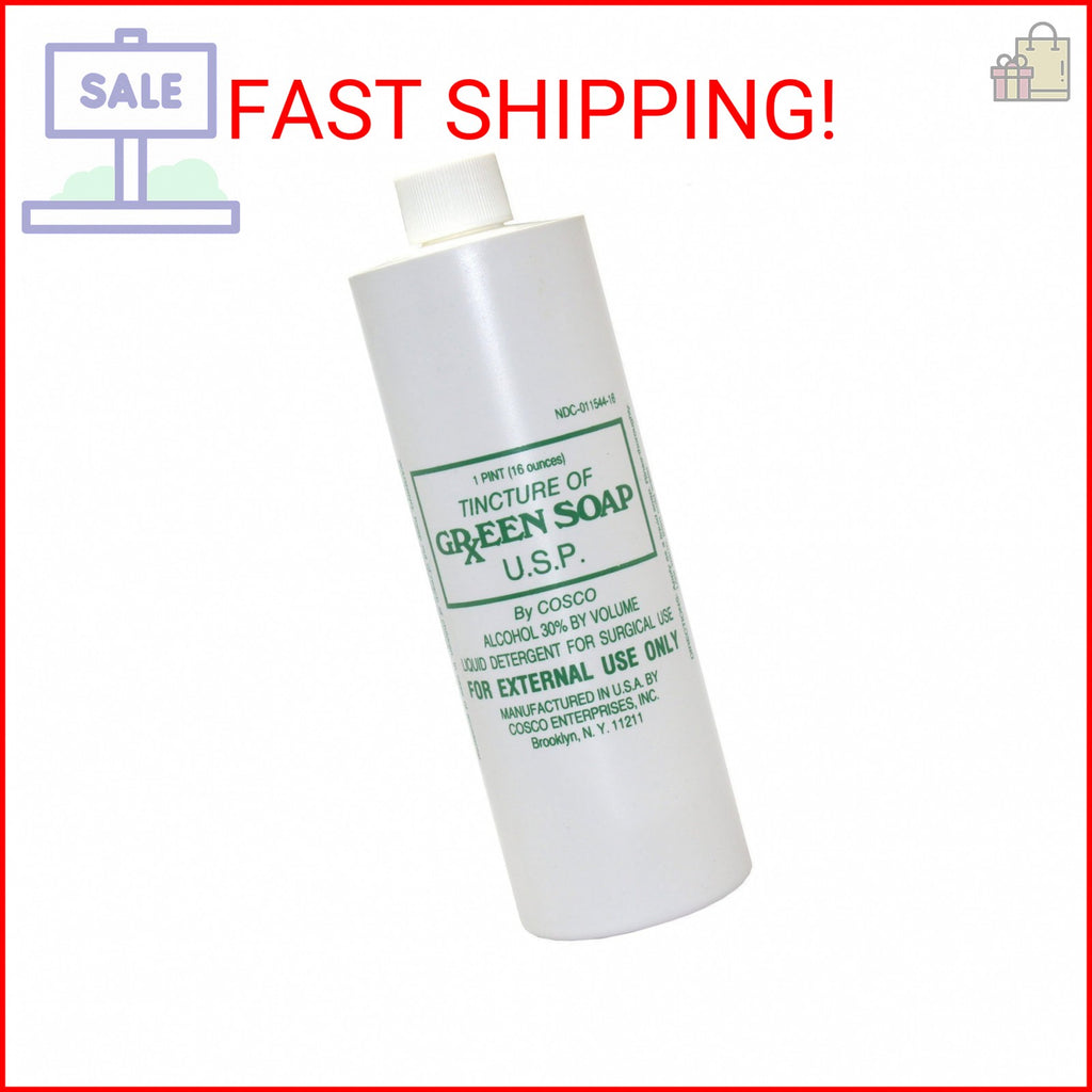 Green Soap Tincture - 16 oz Liquid Cleaning Solution for Personal & Household Use