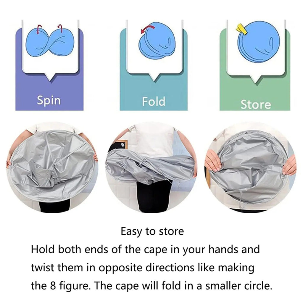 Hair Cutting Cape Umbrella Catcher Cover Salon Barber Waterproof Nylon