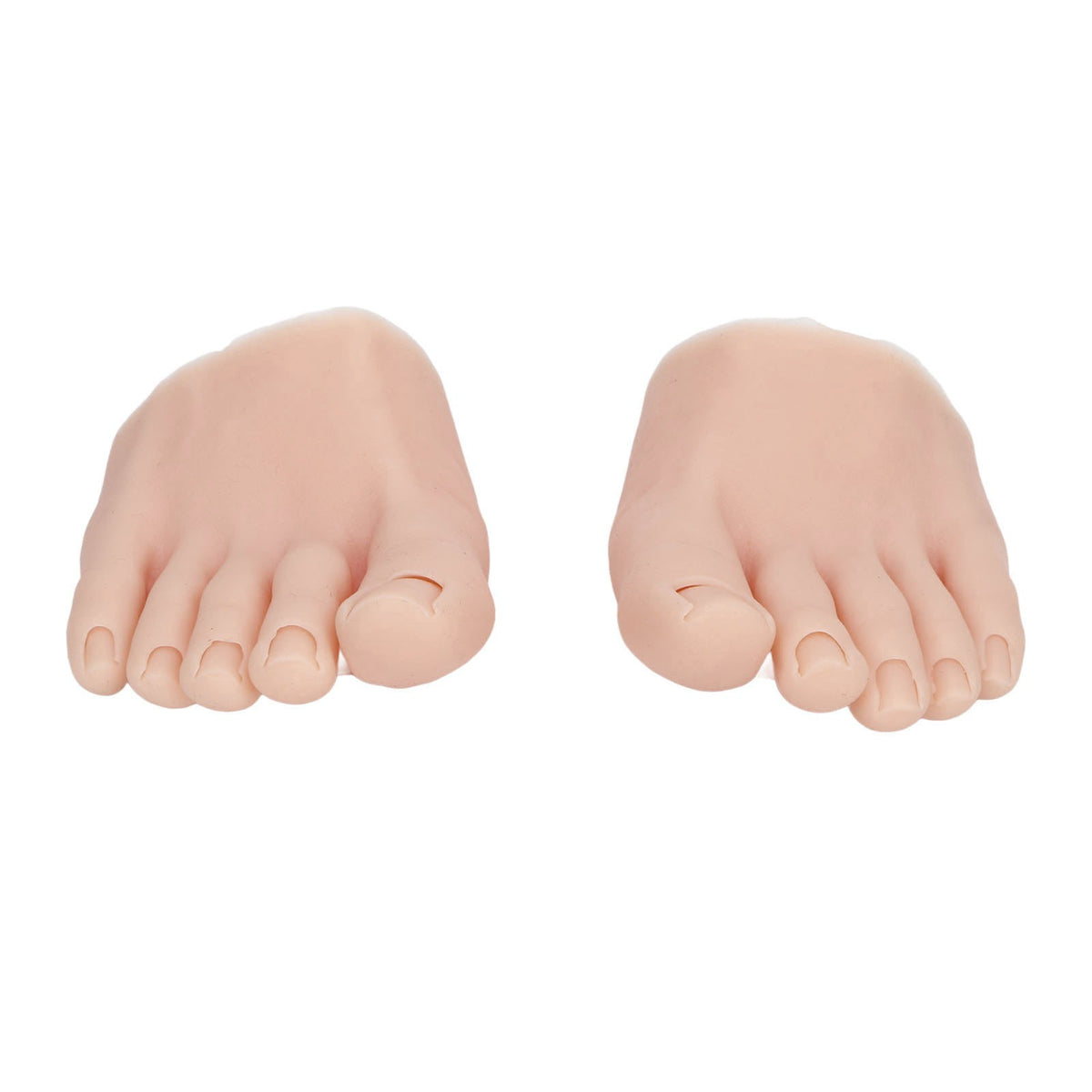 Silicone Pedicure Practice Foot Model for Nail Art and Tattoo Training - Medium Skin Tone