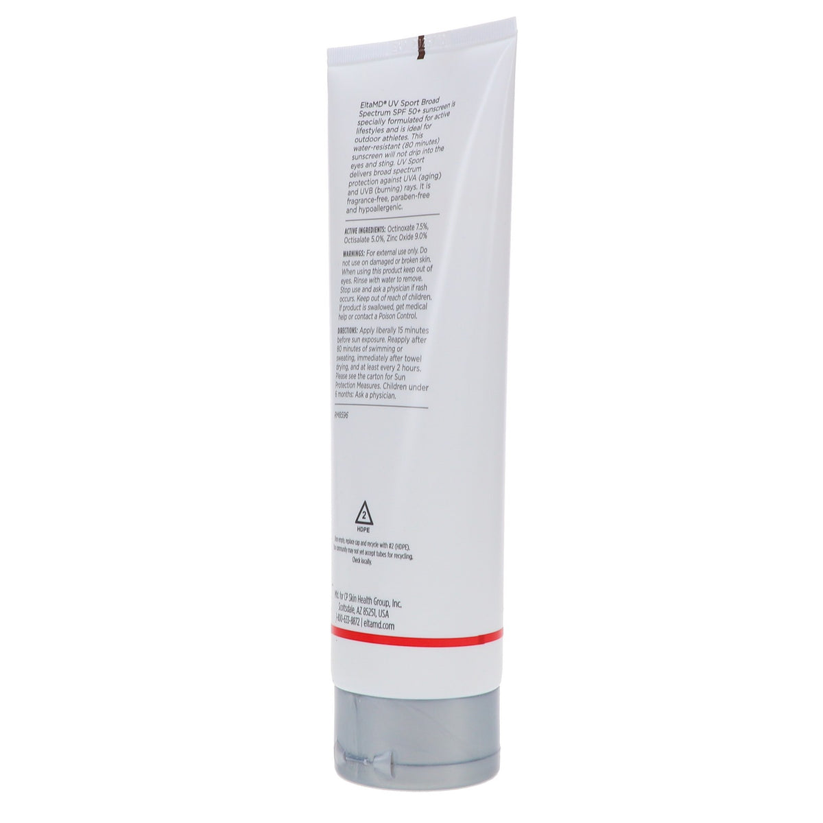 EltaMD UV Sport Broad Spectrum SPF 50+ Body Sunscreen 8 oz - Water-Resistant, Organic Formula