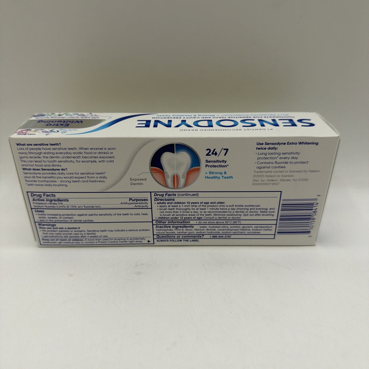 Sensodyne Extra Whitening Toothpaste for Sensitive Teeth 4oz - 6 Tubes