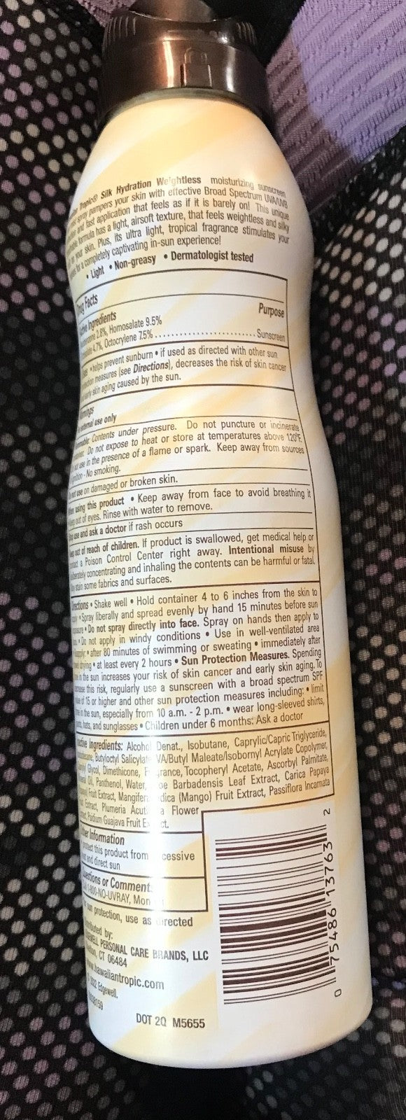 Hawaiian Tropic Weightless Hydration Clear Sunscreen SPF 70 - 2 Pack