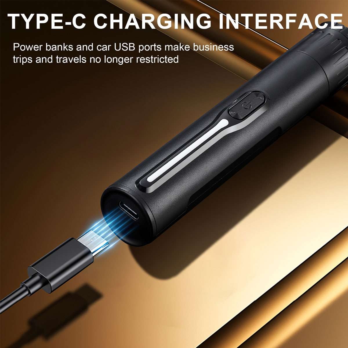4-in-1 Men Electric Trimmer with USB Rechargeable & 4 Attachments