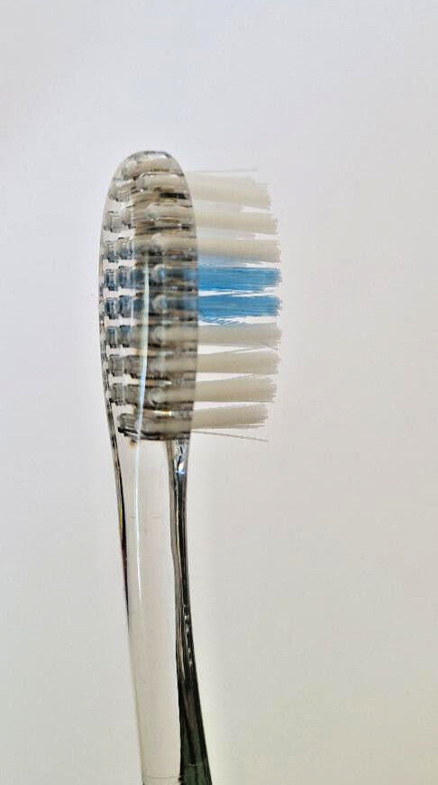 12 Pack Soft Compact Toothbrushes with Indicator Bristles - Small Head