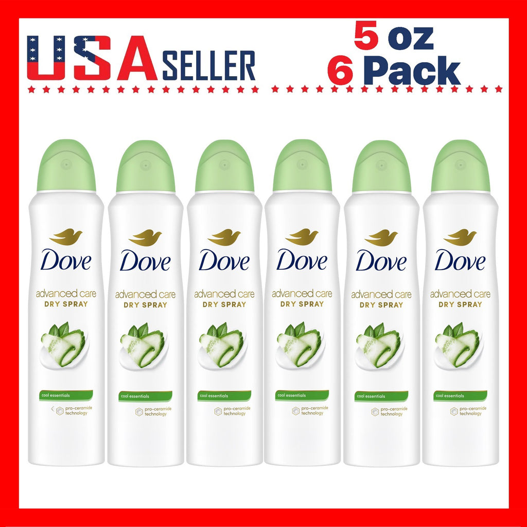 Dove Cucumber Green Tea Antiperspirant Deodorant Spray 6 Pack 150ml Men’s Odor & Wetness Protection