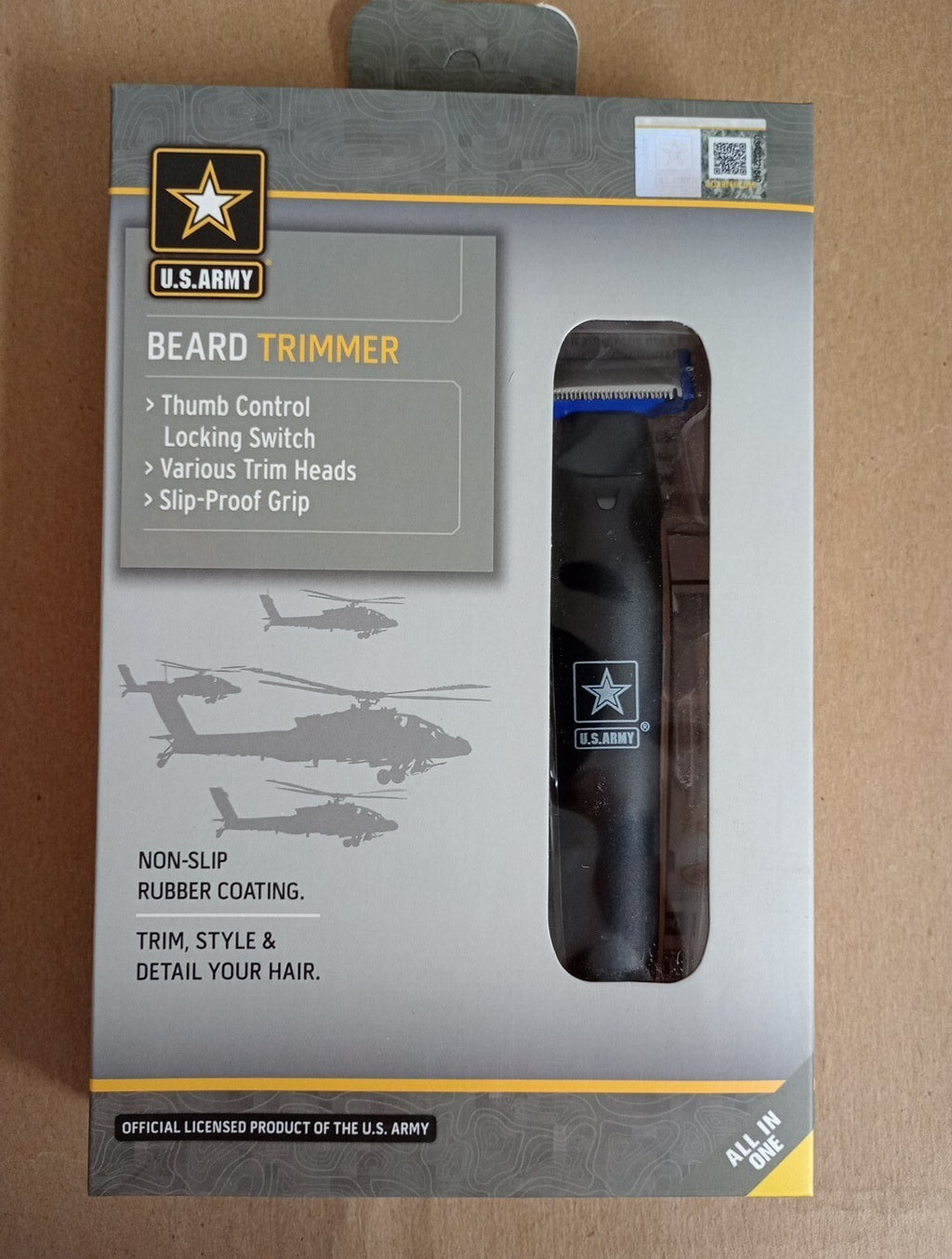 U.S. Army Official Licensed Rechargeable Beard Trimmer & Electric Shaver