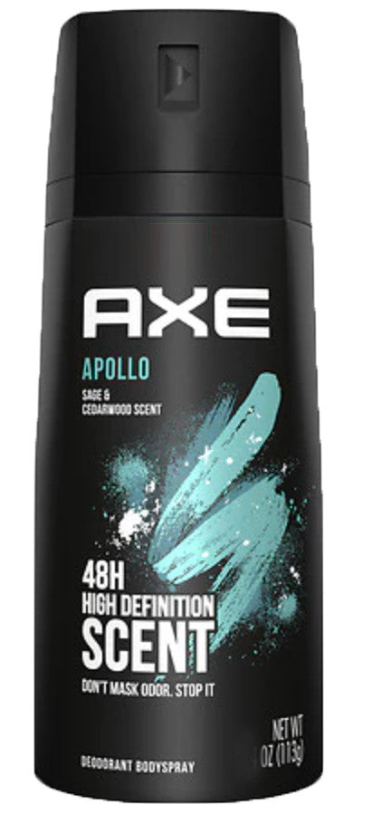 Men's Deodorant Body Spray - Apollo Scent, 150ml, 6 Pack