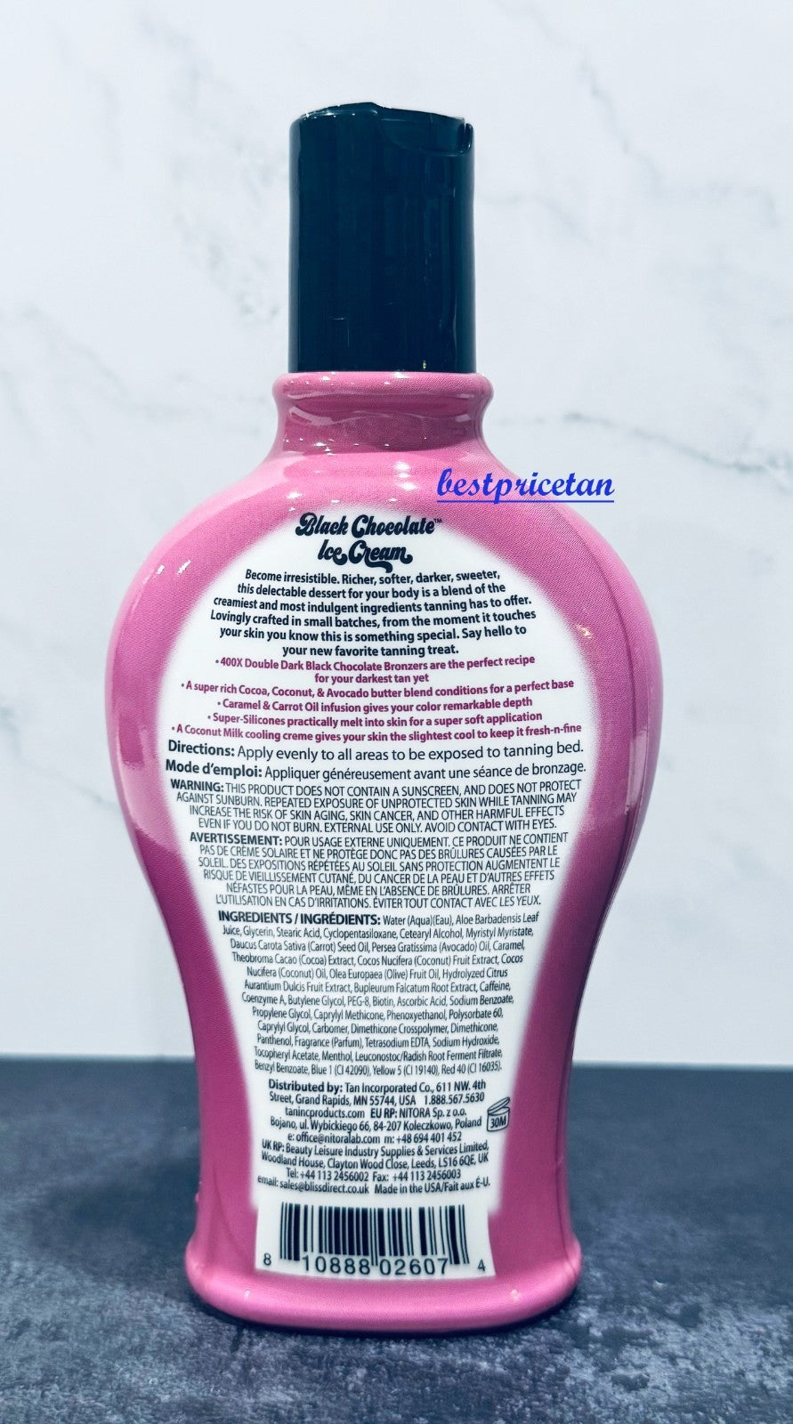 Dark Tanning Lotion with Cocoa & Coconut Milk - 7.5oz