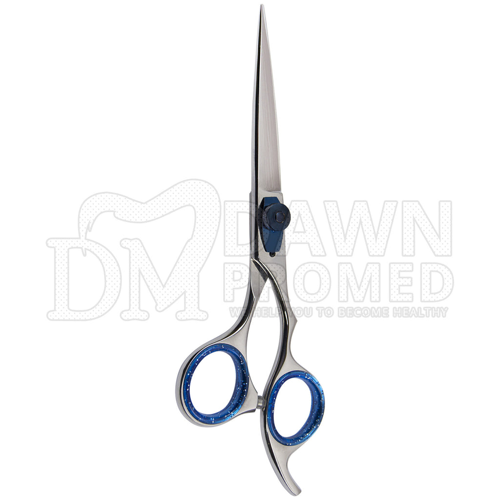 Professional Hair Cutting Scissors 6.5" Razor Edge Barber Shears with Blue Tension Screw
