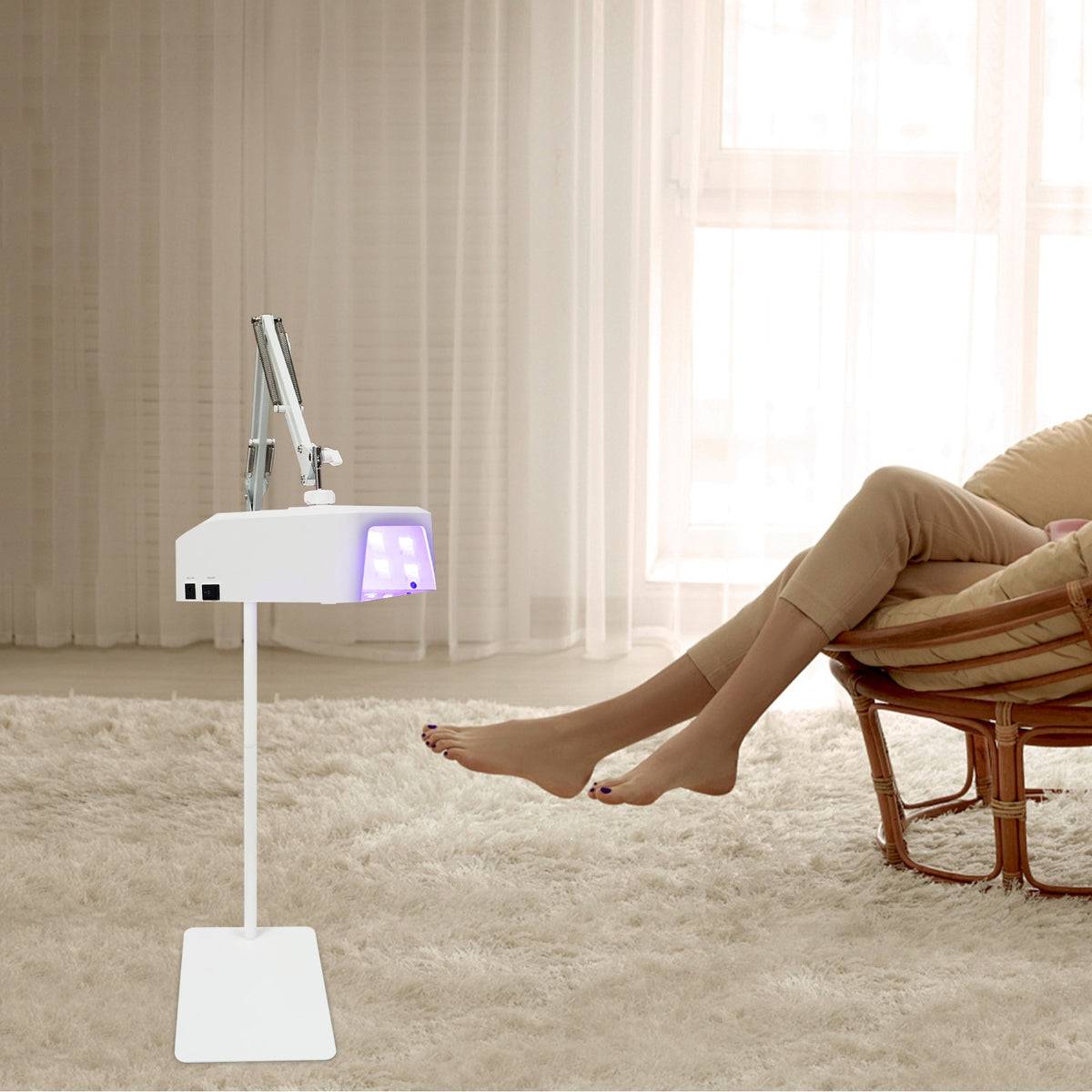 12.6V UV Nail Curing Lamp with Stand - Pedicure & Foot Care Light