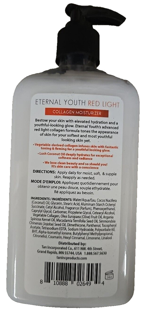 Red Light Collagen Moisturizer 18oz - Firming Lotion for Youthful Skin
