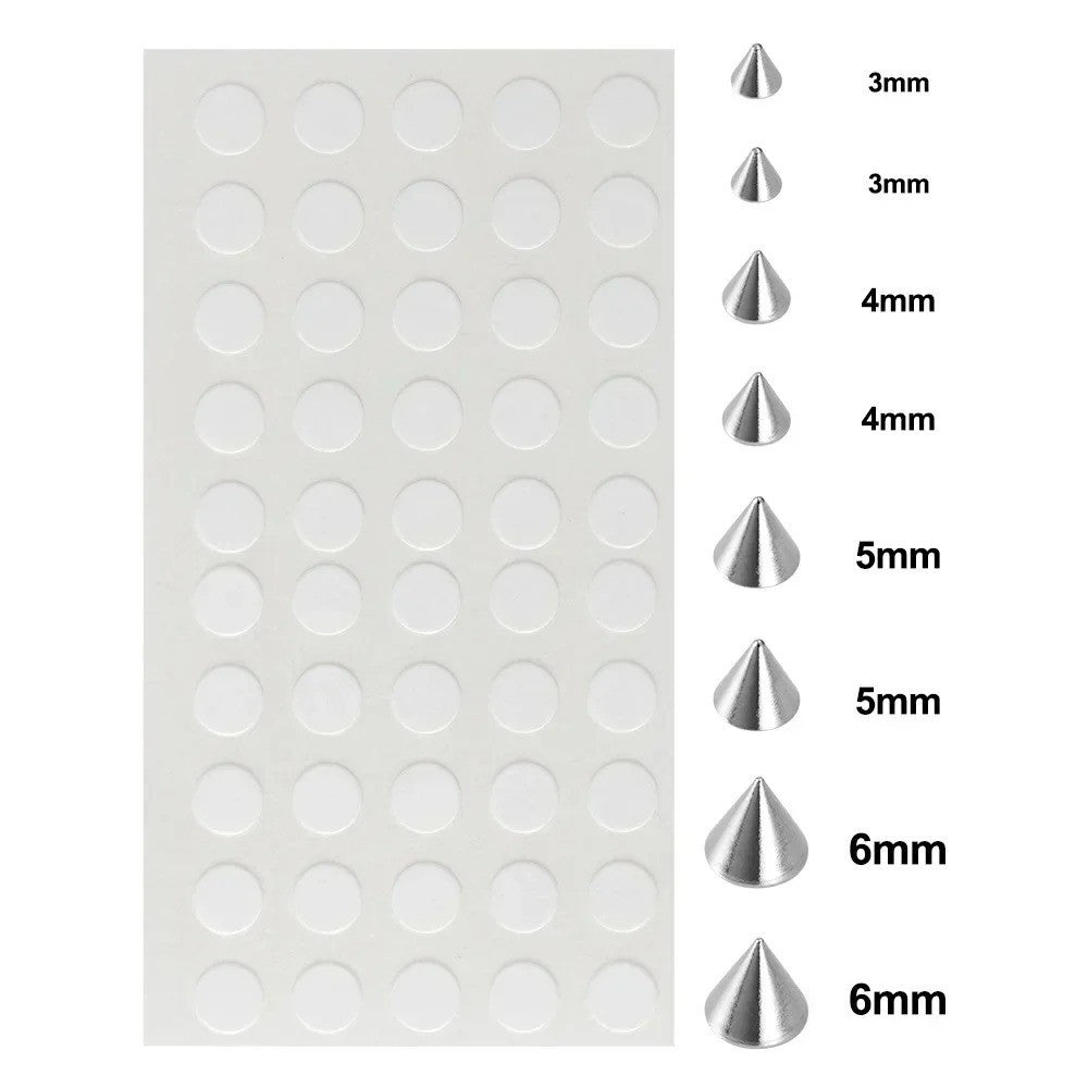 Non-Piercing Lip Nail Stickers Set - Self-Adhesive, Waterproof, Reusable