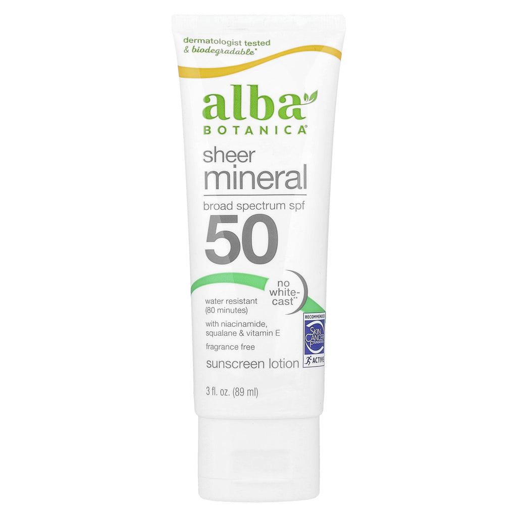 Mineral Sunscreen Lotion SPF 50 Fragrance-Free Water-Resistant 3 fl oz
