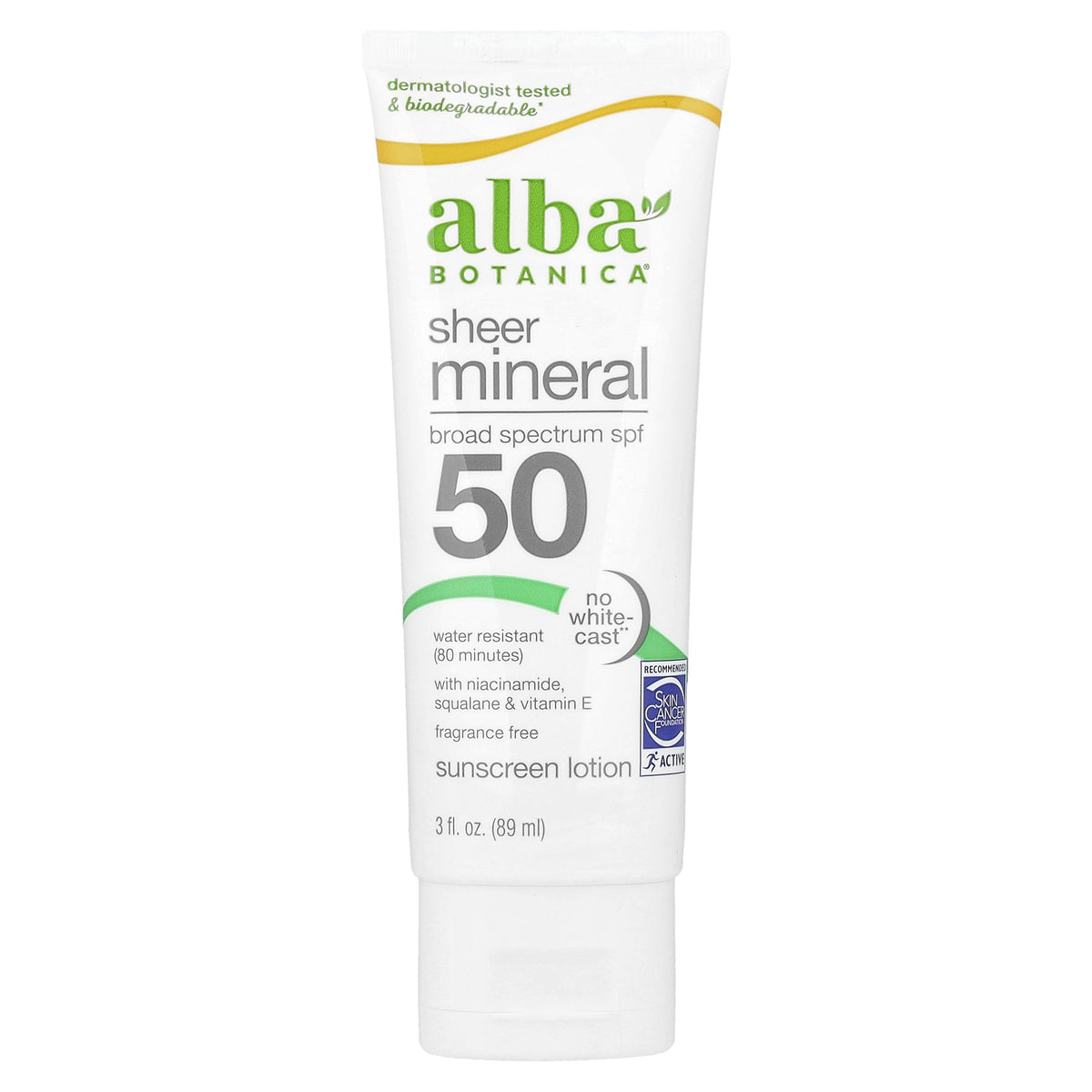 Mineral Sunscreen Lotion SPF 50 Fragrance-Free Water-Resistant 3 fl oz