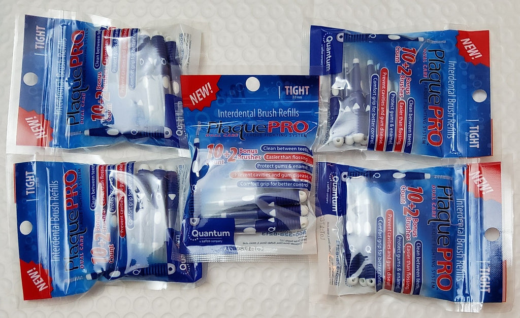 Interdental Soft Cylindrical Brushes 2mm for Gum & Plaque Removal - 60 Count