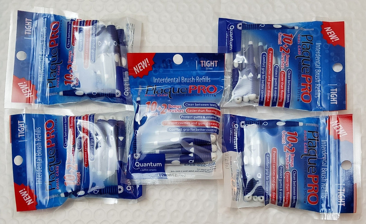 Interdental Soft Cylindrical Brushes 2mm for Gum & Plaque Removal - 60 Count