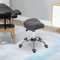 Adjustable Faux Leather Bar Stool with Chrome Legs and 360° Swivel