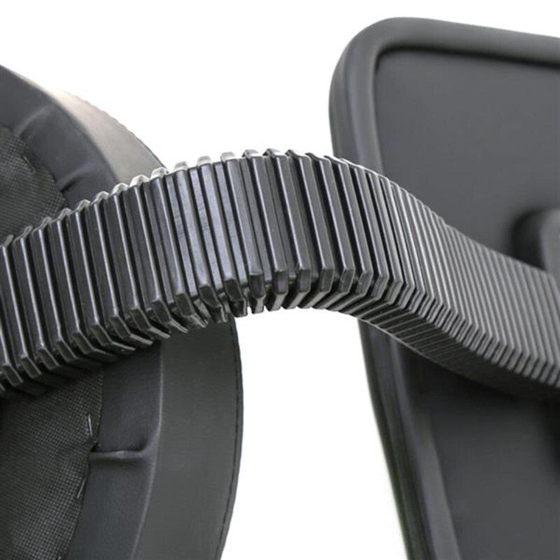 Adjustable Salon Stool with Back Support - Black Round Seat