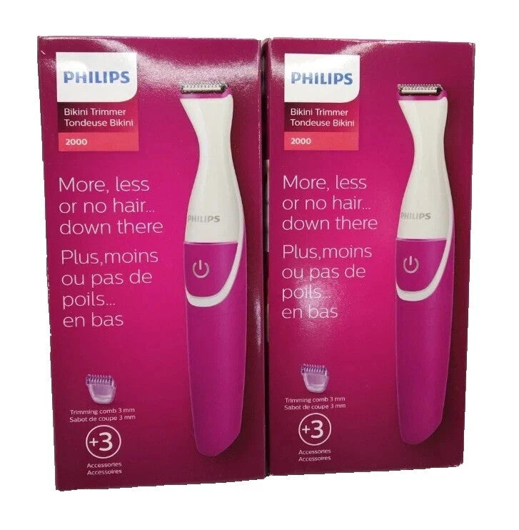 Philips Bikini Trimmer 2000 2 Pack with Accessories - New in Box