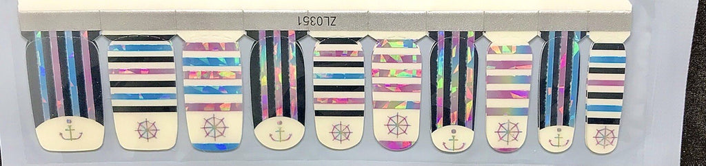 Color Nail Polish Strips 20 Count - Trendy Manicure Wraps