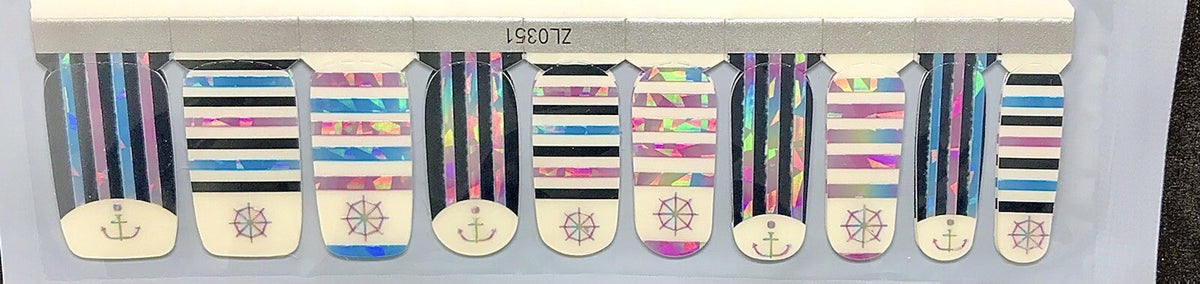 Color Nail Polish Strips 20 Count - Trendy Manicure Wraps