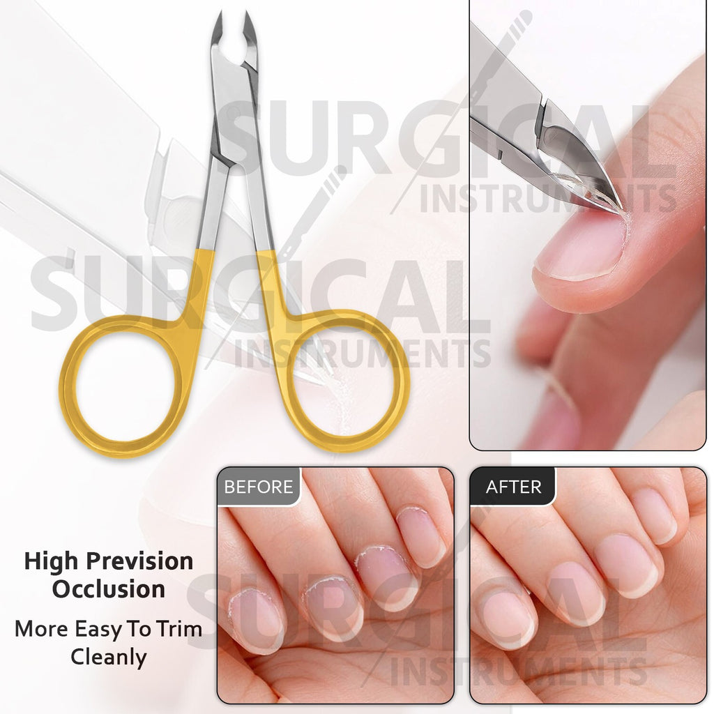 4-Inch Nail Cuticle Scissors Tissue Nipper Manicure Pedicure German Grade