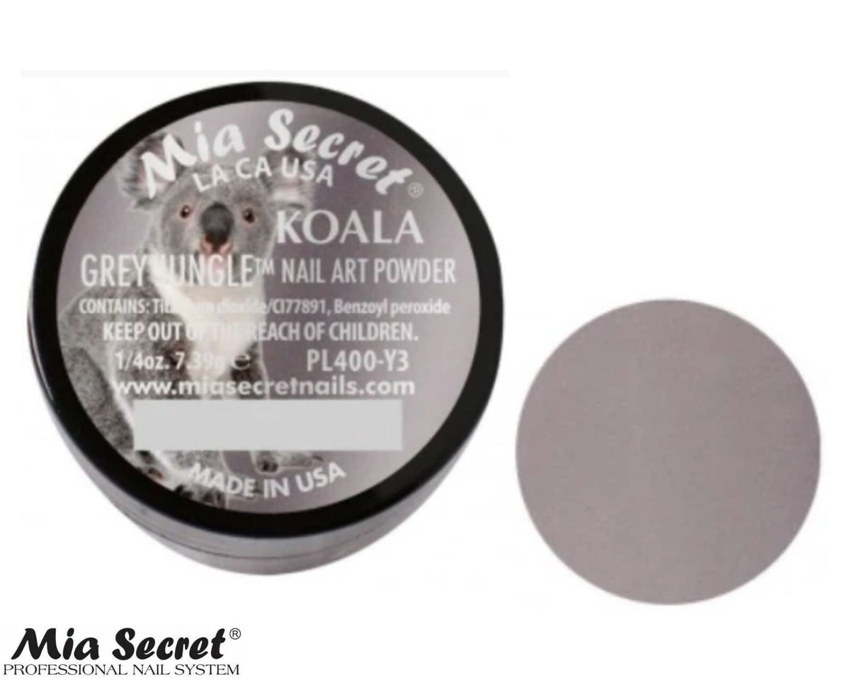 Grey Jungle Collection Nail Art Powder for Acrylic Nails - 1/4oz