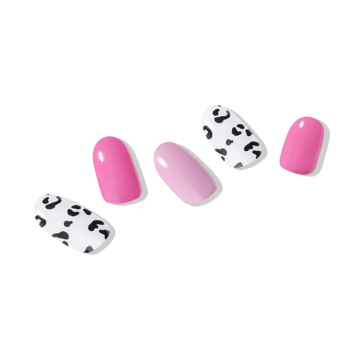 Semi-Cured Gel Nail Strips Berry Milk - Long-Lasting Nail Wraps for Salon Quality
