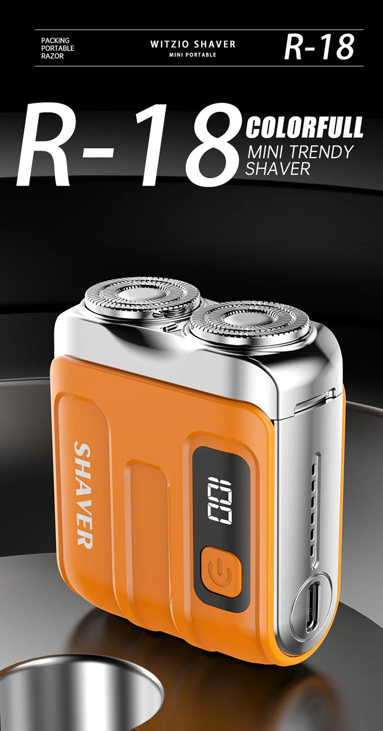 Mini Electric Smart Shaver - Rechargeable Dual Blade Razor for Men and Women