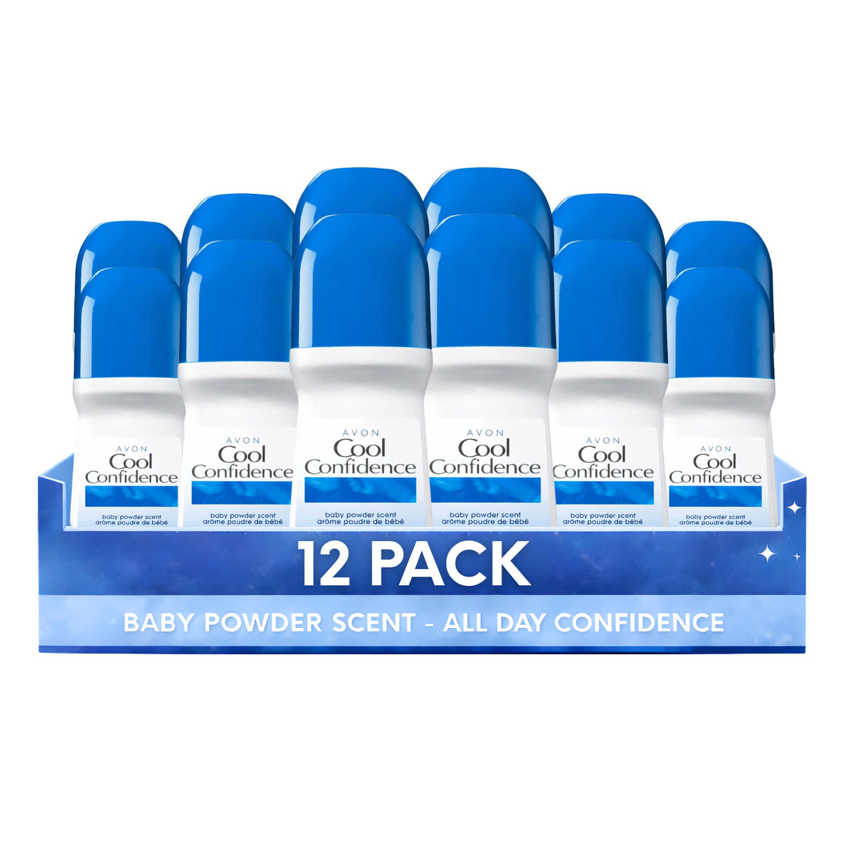 Antiperspirant Deodorant Roll-On Pack of 12 - Long-Lasting Freshness & Confidence