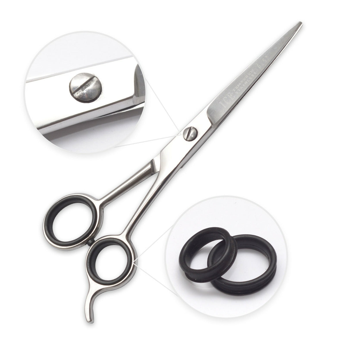 Professional Hair Cutting Scissors 6.5 Inch Polished Barber Shears