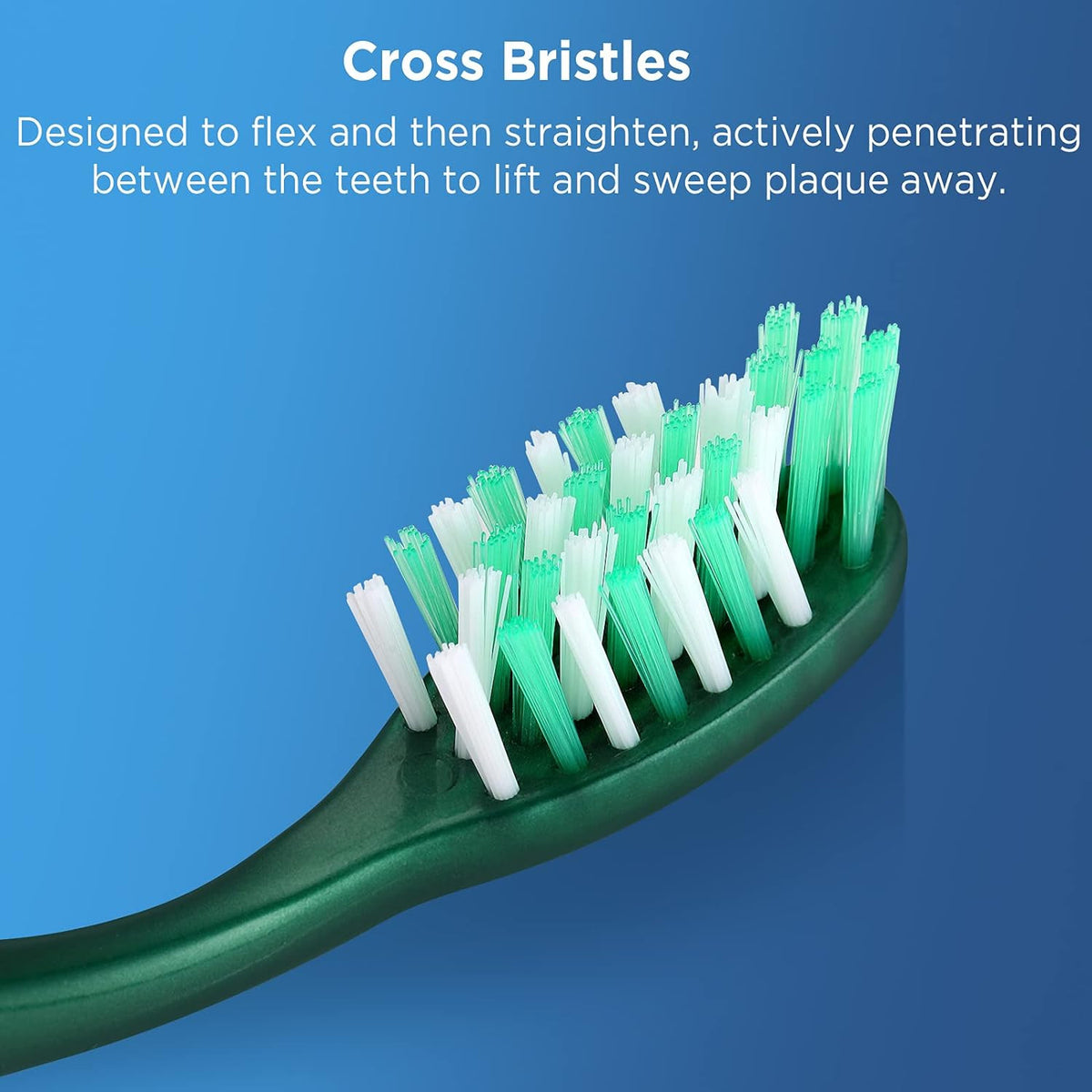 Extra Firm Adults Toothbrushes - Hard Bristles for Deep Cleaning - 6 Pack